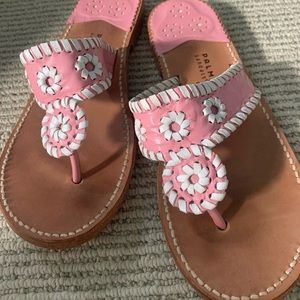 Pink sandals worn once!